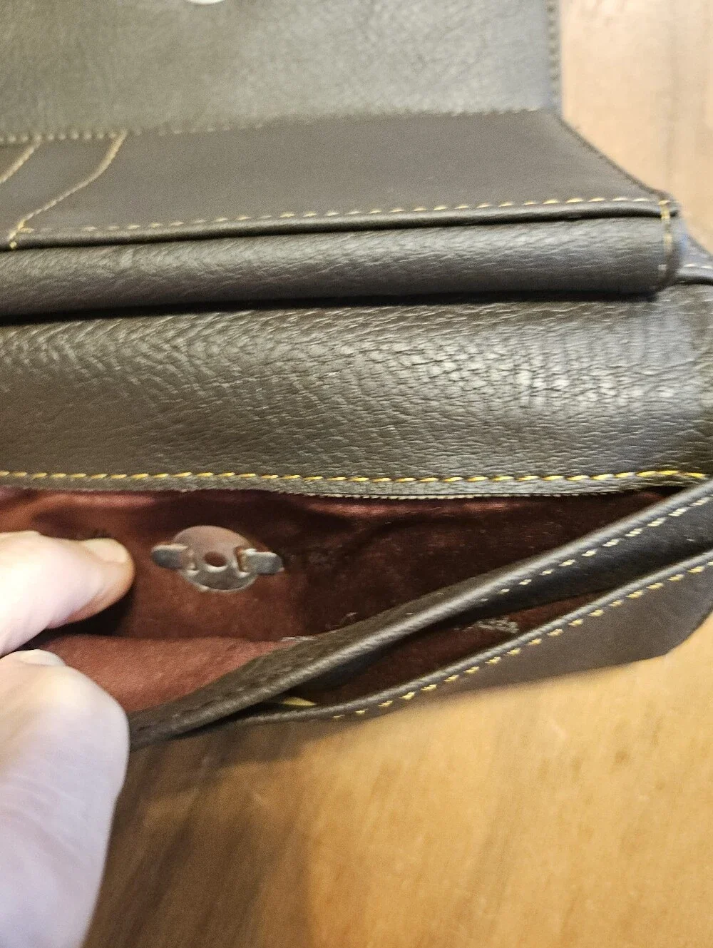 Vintage Renzo Costa Multi Brown Leather Wallet Checkbook Credit Cards